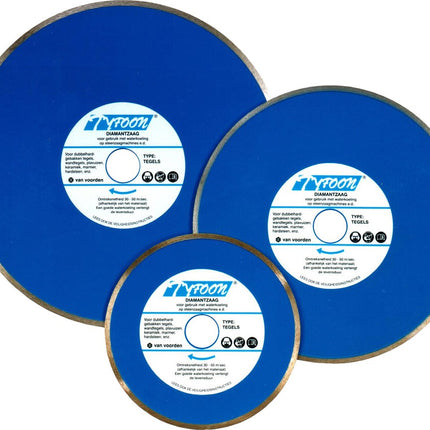 Van Voorden Diamantblad Tyfoon Tegel 300 AS 30mm TYPE 'volle Band' – 240780