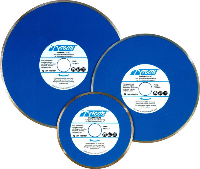 Van Voorden Diamantblad Tyfoon Tegel 200 AS 25,4mm TYPE 'volle Band' – 240500