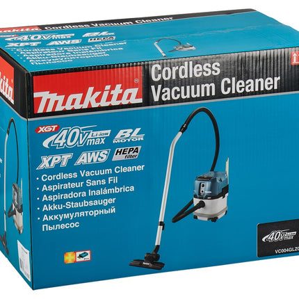 Makita VC004GLT21 40V Max Stofzuiger met 5.0Ah Accu 2st en Duo Snellader