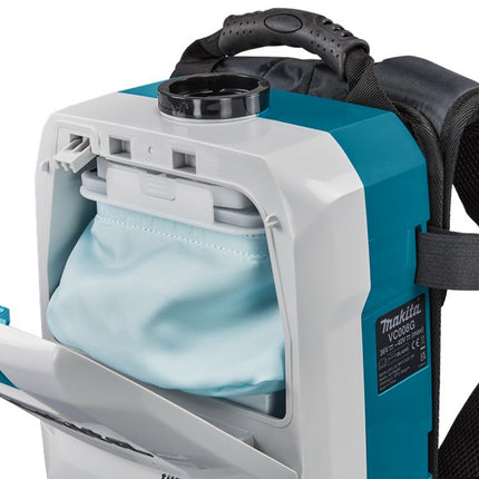 Makita VC008GL201 40V Max Rugstofzuiger voor Schoonmaak