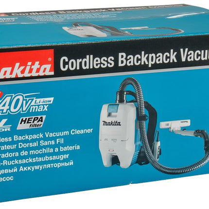 Makita VC008GL201 40V Max Rugstofzuiger voor Schoonmaak