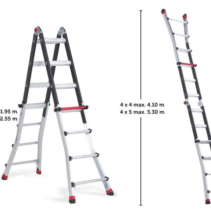 Varitrex Teleprof hoogtes