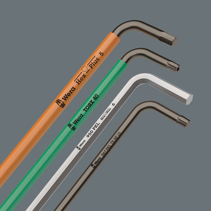 Alle stiftsleutels snel te vinden dankzij de formaatcodering; de \\\"Take it easy tool finder\\\" stiftsleutels hebben daarnaast ook nog een kleurcodering.