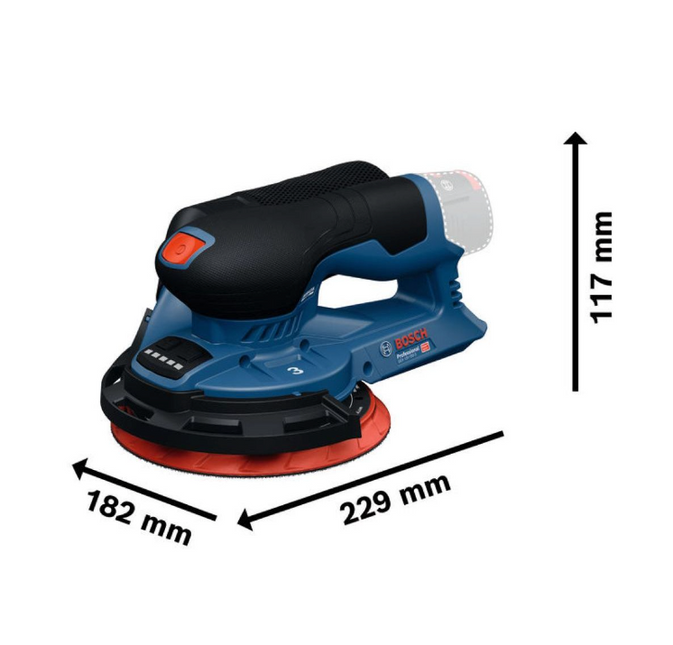 Bosch GEX 12V-150-3 SOLO L-BOX                ACCU-EXCENTERSCHUURMACHINE