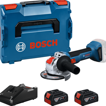 Bosch GWX 18V-8 ACCU HAAKSE SLIJPER           L-BOXX - 2X GBA 18V 4,0 AH