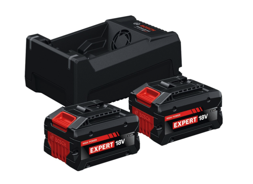 Bosch EXPERT EXBA18V-55 + GAL 12V/18V-80 Accu Starterset 2×5,5Ah - 1600A0373P