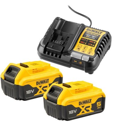 DeWalt DCB1104P2-QW 18V XR ACCU STARTERPACK (2X DCB184 + XR MULTIVOLTAGE LADER)