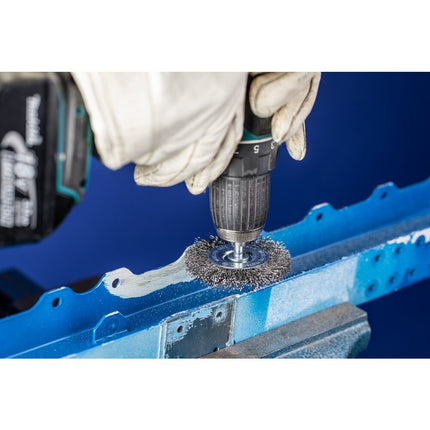 Afbeelding PFERD TOOLS ronde borstels ongetordeerd op stift