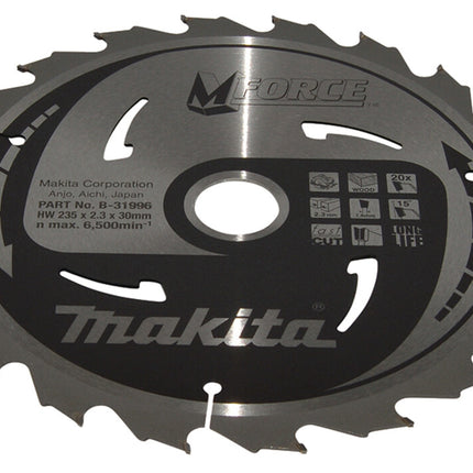 Makita Cirkelzaagblad Hout 235X30X23,3mm 20T – B-31996