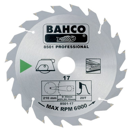 Bahco Cirkelzaag Hout 400X30mm 40T – 8501-40