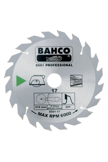Bahco Cirkelzaag Hout 315X30mm 30T – 8501-31