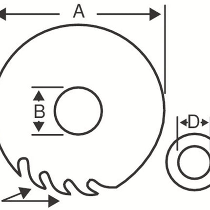 Afbeelding BAHCO cirkelzaagblad