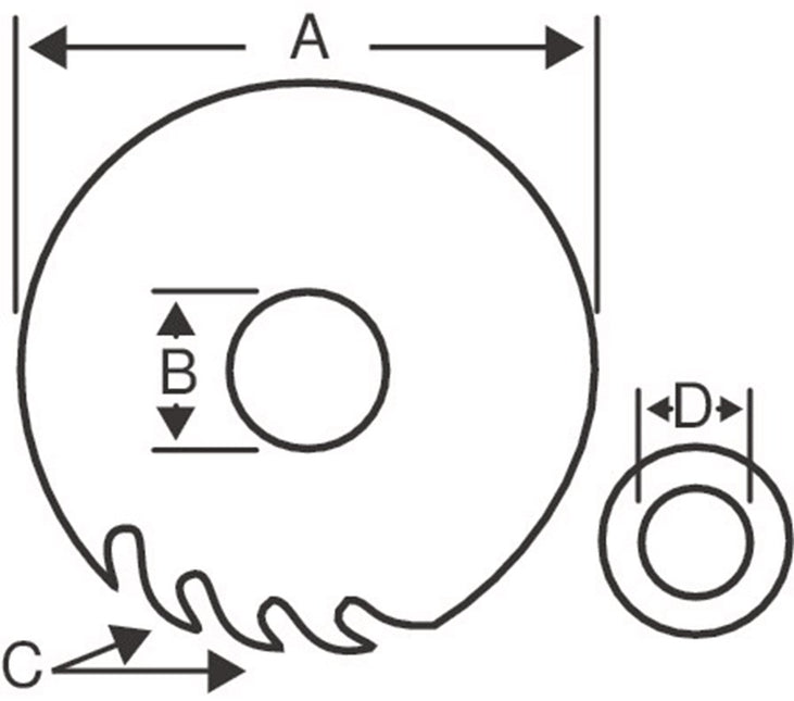 Bahco Cirkelzaag ALU 300X30mm 96T – 8501-30S