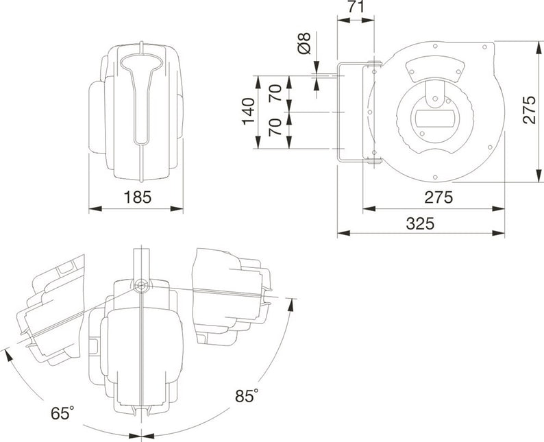 Bahco Verlengkabel Haspel EUR 15M – BLCR230FR