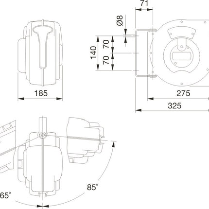 Bahco Verlengkabel Haspel Frans 15M – BLCR230SC