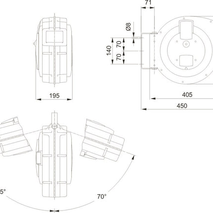 Bahco Kabelhaspel 15M – BLCR400E