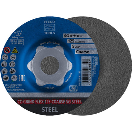 Afbeelding PFERD TOOLS afbraamschijf ergonomisch CC-GRIND-FLEX SG-STEEL
