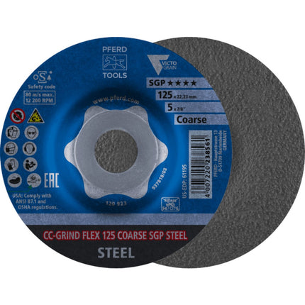 Afbeelding PFERD TOOLS afbraamschijf ergonomisch CC-GRIND-FLEX SG-STEEL