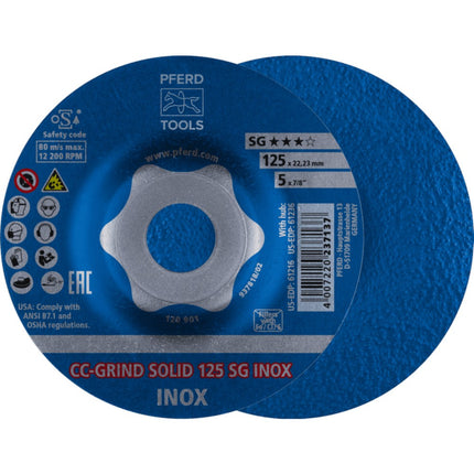 Afbeelding PFERD TOOLS afbraamschijf ergonomisch CC-GRIND-SOLID SG-INOX