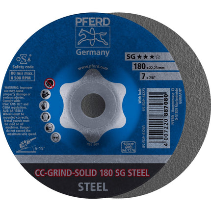 Afbeelding PFERD TOOLS afbraamschijf ergonomisch CC-GRIND-SOLID SG-STEEL