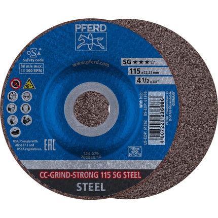 Afbeelding PFERD TOOLS afbraamschijf ergonomisch CC-GRIND-STRONG SG-STEEL