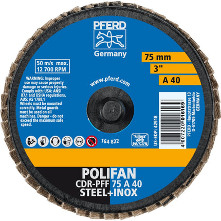 Afbeelding PFERD TOOLS lamellenschijf, vlak CD/CDR PFF A