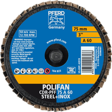 Afbeelding PFERD TOOLS lamellenschijf, vlak CD/CDR PFF A