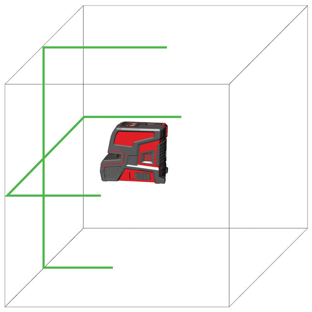 Levelfix Kruislijnlaser CL202G Set met Statief - M/groene Straal – 556222