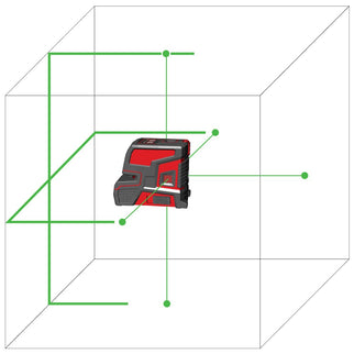 Levelfix CPL206G Kruis-PUNT Laser Groen Lijnlaser – 556128