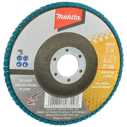 Makita Lamellenschuurschijf 125mm Z120 – D-74251