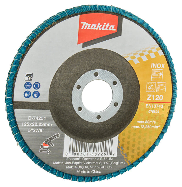 Makita Lamellenschuurschijf 125mm Z120 – D-74251