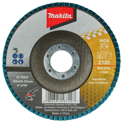 Makita Lamellenschuurschijf 125mm Z120 – D-74251