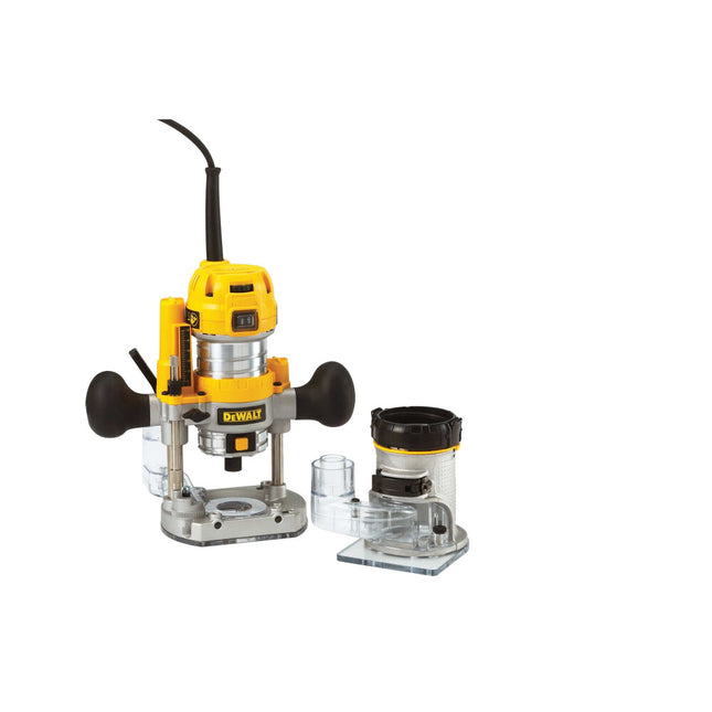 DeWALT D26204K-QS Inval Bovenfrees met Verwisselbare Zool 900 Watt 8mm Koffer 8mm in 900W