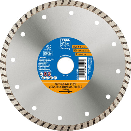 Afbeelding PFERD TOOLS diamant zaagblad droog DG PSF