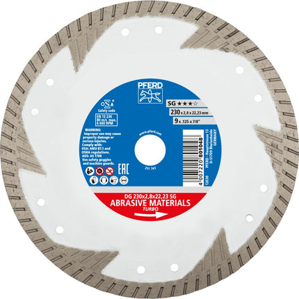 Afbeelding PFERD TOOLS diamant zaagblad droog DG SG