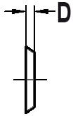 JSO-TR HW Keermes 30x5,5x1,1mm 10st - 72013-6-30055