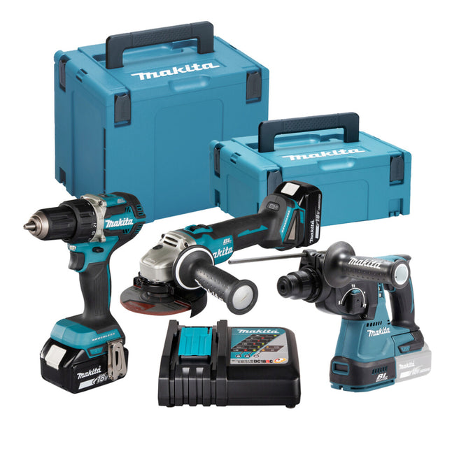 Makita DLX3197JX1 LXT 18V Combiset 3 Machines in Mbox