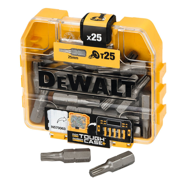 DeWALT DP43-QZ 25-Delige T25 Schroefbitset 25mm in Opbergcassette
