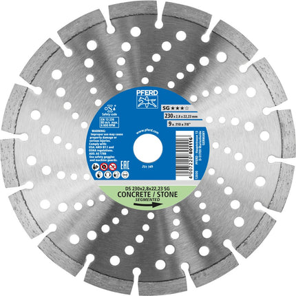 Afbeelding PFERD TOOLS diamant zaagblad droog DS SG