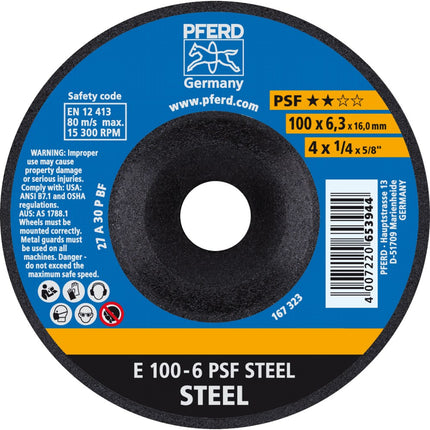 Afbeelding PFERD TOOLS afbraamschijf staal E PSF STEEL