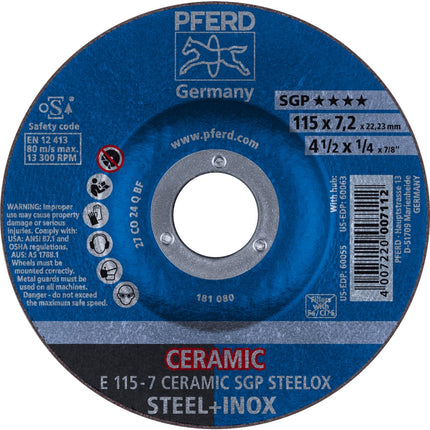 Afbeelding PFERD TOOLS afbraamschijf E SGP STEELOX