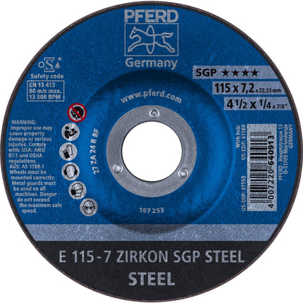 Afbeelding PFERD TOOLS afbraamschijf staal E SGP STEEL
