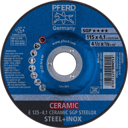 Afbeelding PFERD TOOLS afbraamschijf E SGP STEELOX