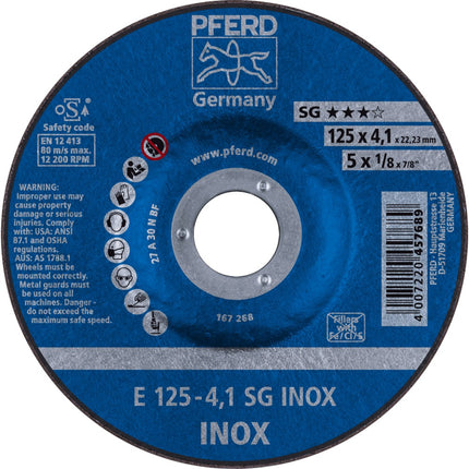 Afbeelding PFERD TOOLS afbraamschijf rvs E SG INOX