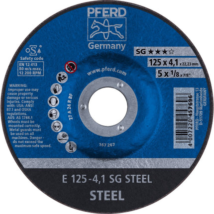 Afbeelding PFERD TOOLS afbraamschijf staal/rvs E SG STEEL