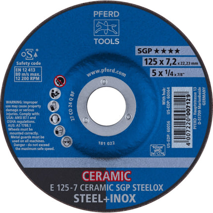 Afbeelding PFERD TOOLS afbraamschijf E SGP STEELOX