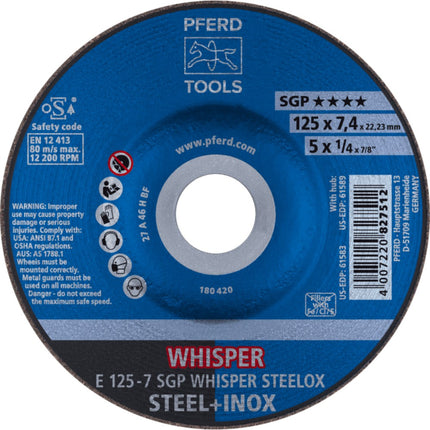 Afbeelding PFERD TOOLS afbraamschijf E SGP STEELOX