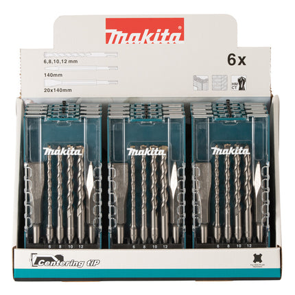 Makita B2S: BETONBOOR-/BEITELSET 6-DELIG SDS+
