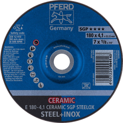 Afbeelding PFERD TOOLS afbraamschijf E SGP STEELOX