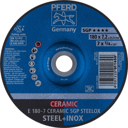 Afbeelding PFERD TOOLS afbraamschijf E SGP STEELOX